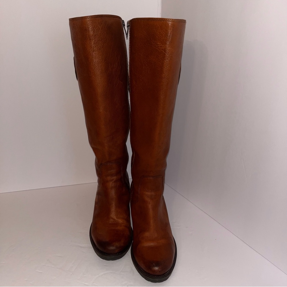 Clark’s Maymie Stellar Knee High Riding Boots in Cognac Size 7